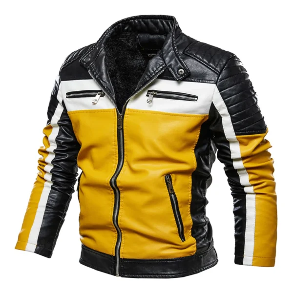 Mens Heavyweight Lined Fleece Windproof Zip Up Outerwear Jackets