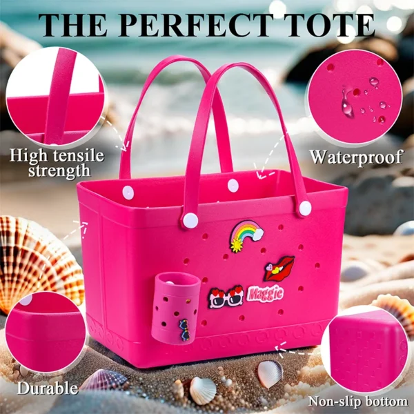 Large Beach Bag Summer EVA Beach Basket Women Picnic Tote Bag